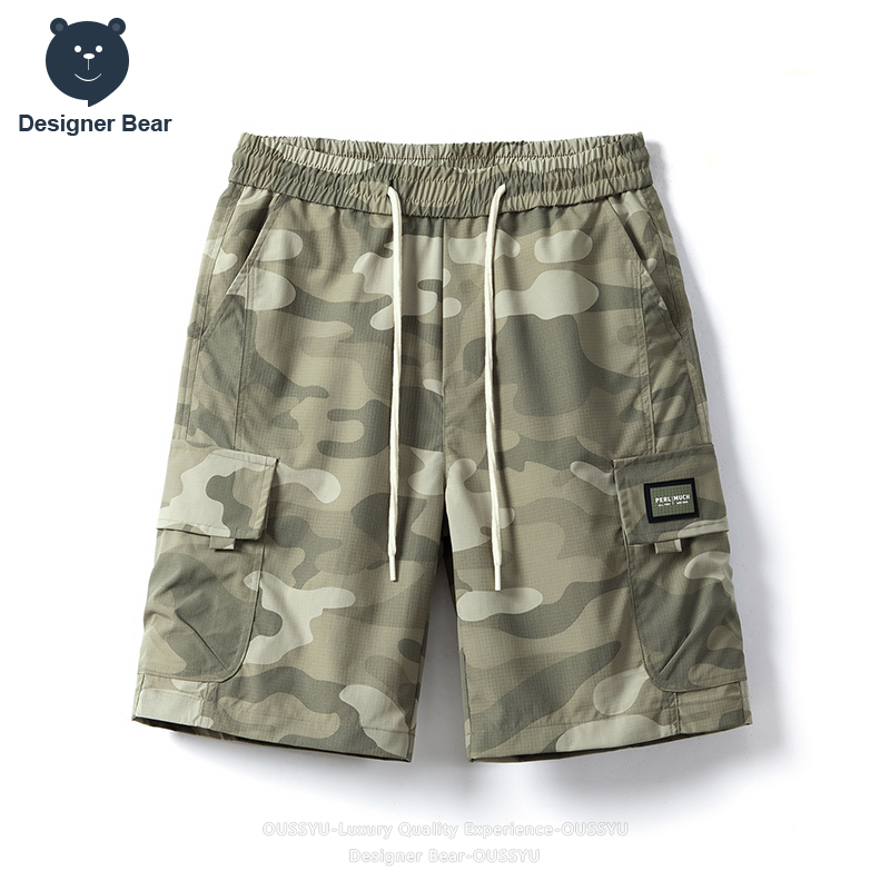 Streetwear Brand Designer - Brand Clothing Summer Cargo Camo Shorts