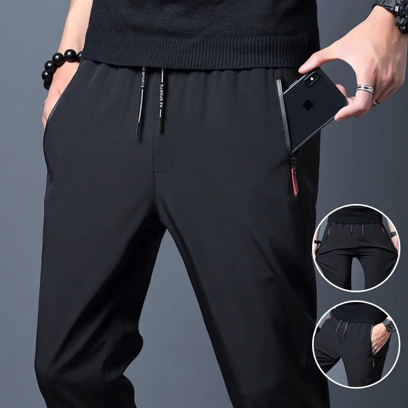 Streetwear Brand Pants - Men's Casual Pants Straight Slim Fit