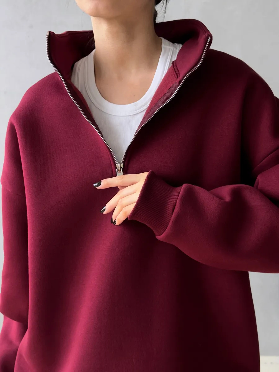 American Retro Half Zipper Alp - Streetwear Brand Hoodies ulasan dan harga