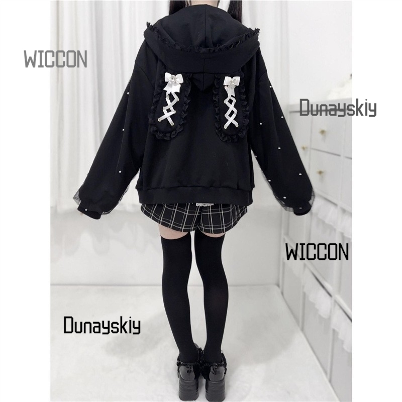 Jirai Kei Japanese Bunny Hoodi - Streetwear Brand Y2K ulasan dan harga
