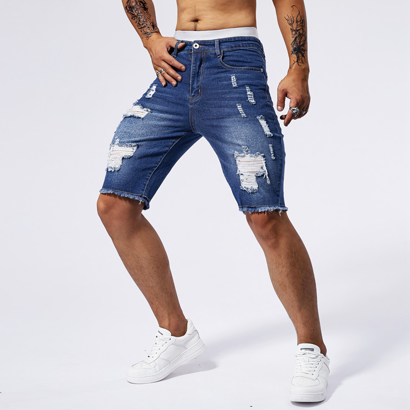 2025 Summer New Men's Ripped D - Streetwear Brand Pants ulasan dan harga