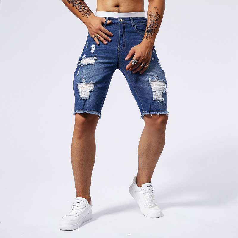 2025 Summer New Men's Ripped D - Streetwear Brand Pants ulasan dan harga