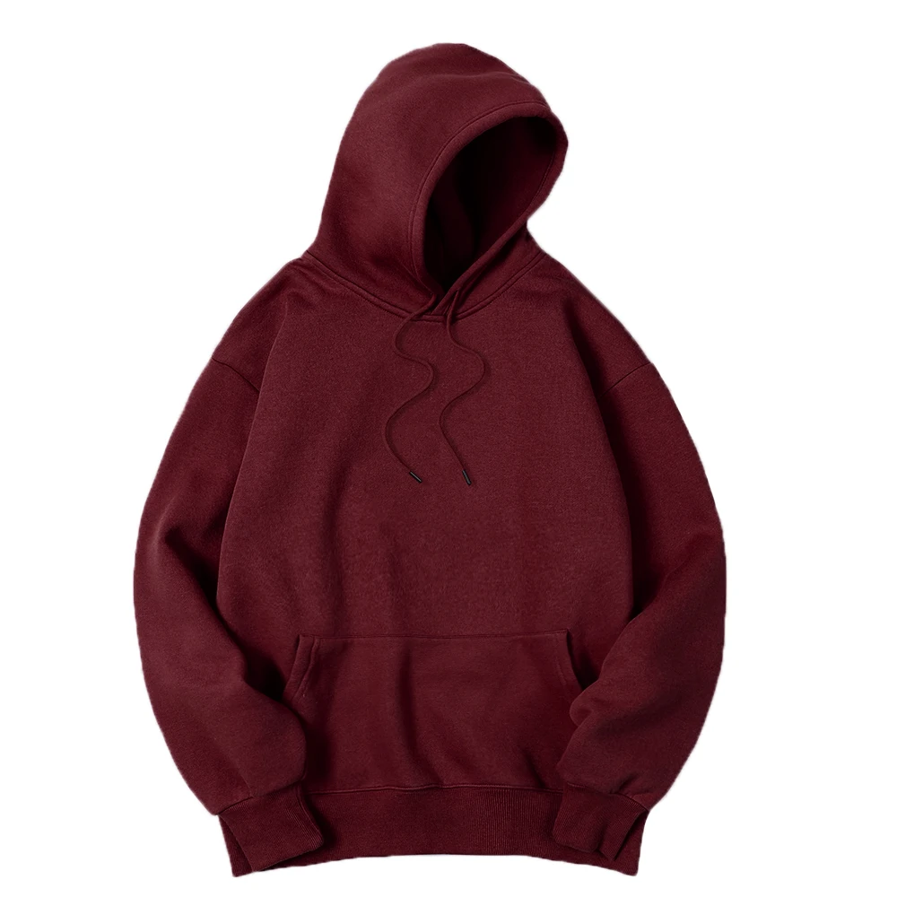 Men's Solid Color Hooded Sweat - Streetwear Brand Hoodies ulasan dan harga
