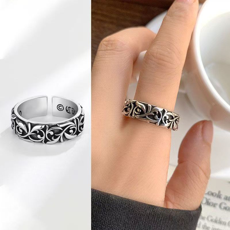 Retro Eternal Vine Rings Silve - Chrome Hearts Ring ulasan dan harga