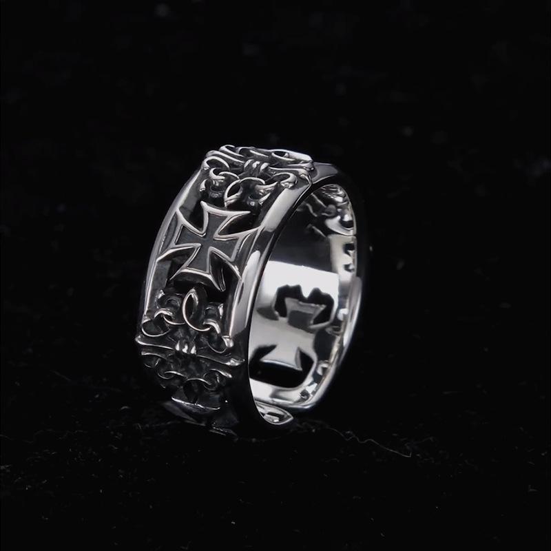 New retro cross hip-hop punk s - Chrome Hearts Ring ulasan dan harga