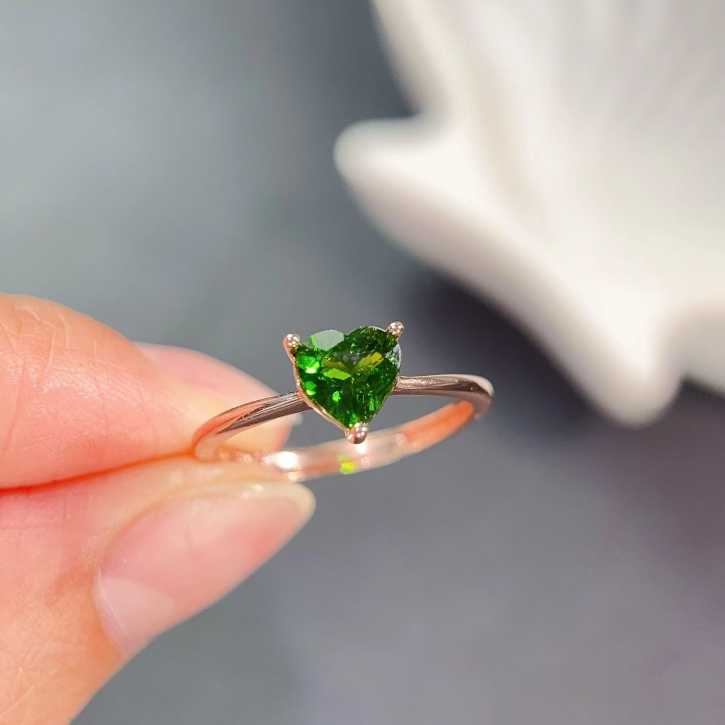925 Silver Gemstone Ring 6mm 0 - Chrome Hearts Ring ulasan dan harga