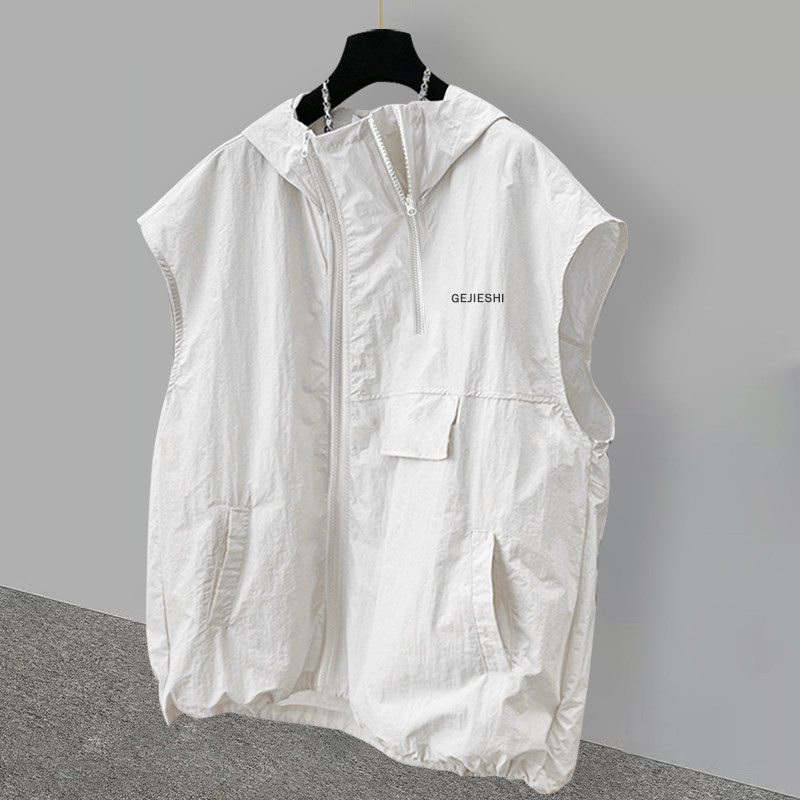 Ice Silk Zipper Hoodie Vest Me - Streetwear Brand Hoodies ulasan dan harga