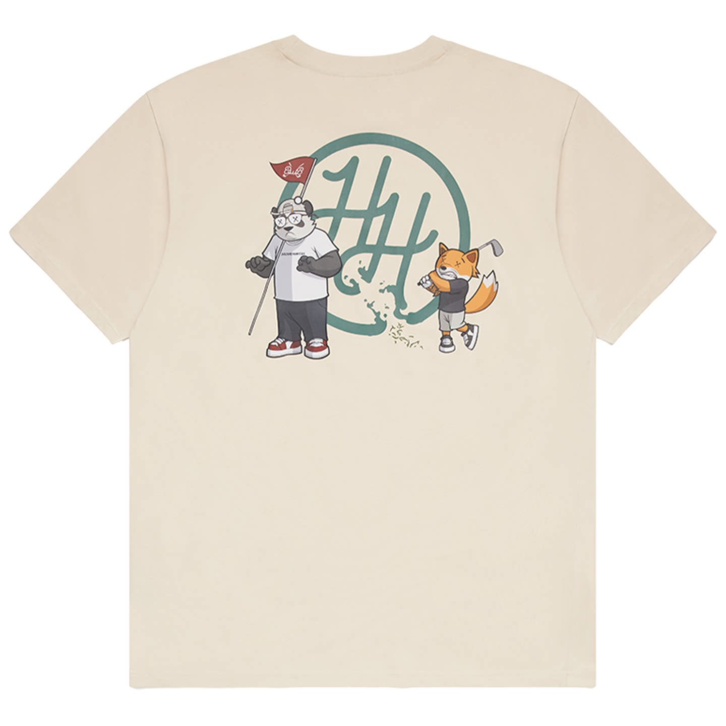 Cartoon Panda and Fox Golf Out - Streetwear Brand Golf ulasan dan harga