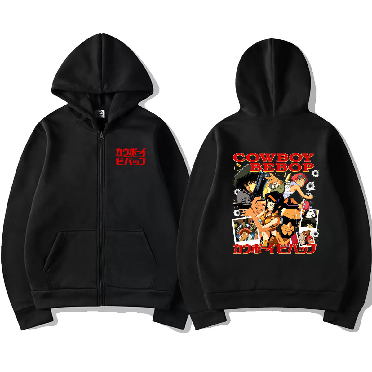 Anime Cowboy Bebop Zipper Hood - Streetwear Brand Hoodies ulasan dan harga