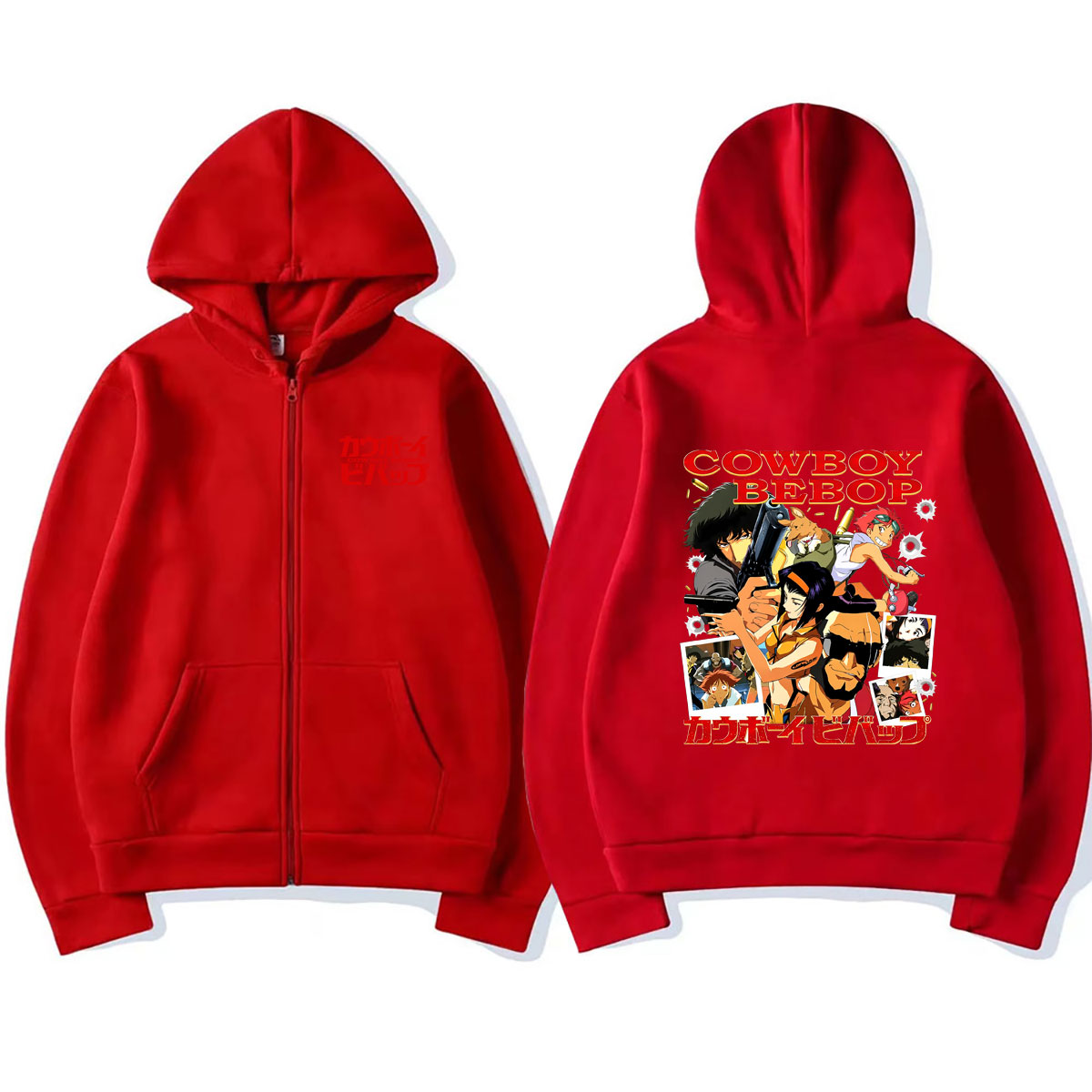 Anime Cowboy Bebop Zipper Hood - Streetwear Brand Hoodies ulasan dan harga