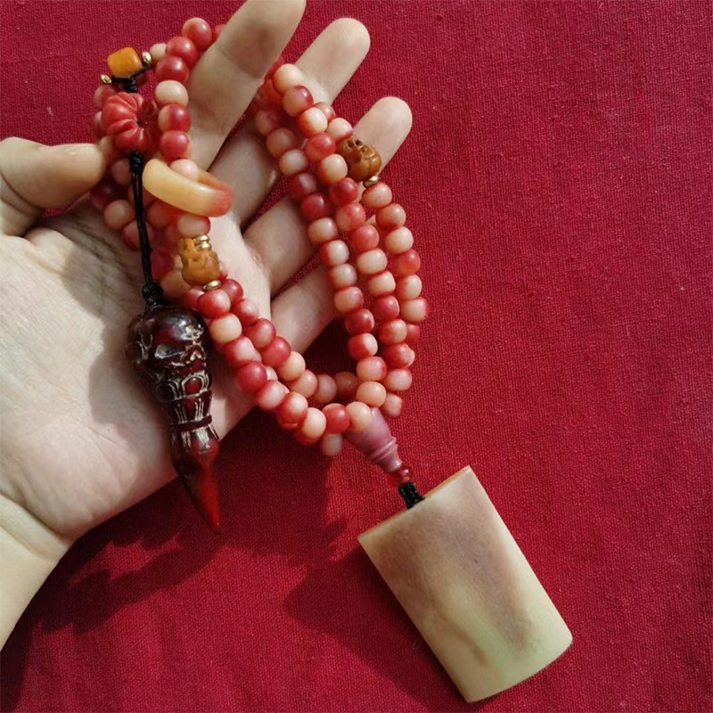 Blood Bone 108 Buddhist beads  - Chrome Hearts Ring ulasan dan harga