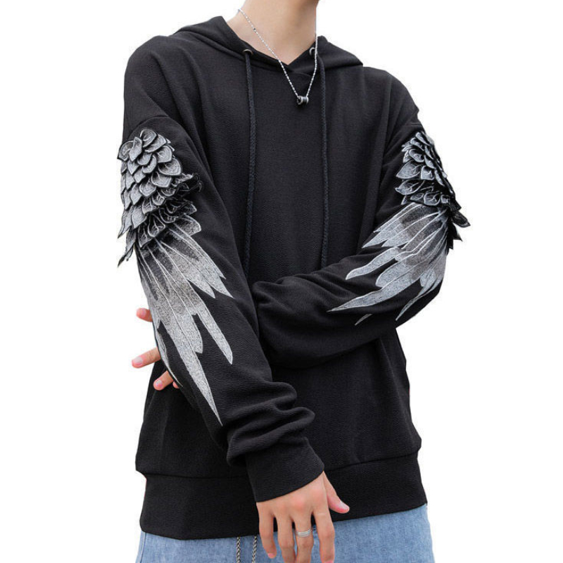 Sweatshirt for Men Hooded Embr - Streetwear Brand Hoodies ulasan dan harga