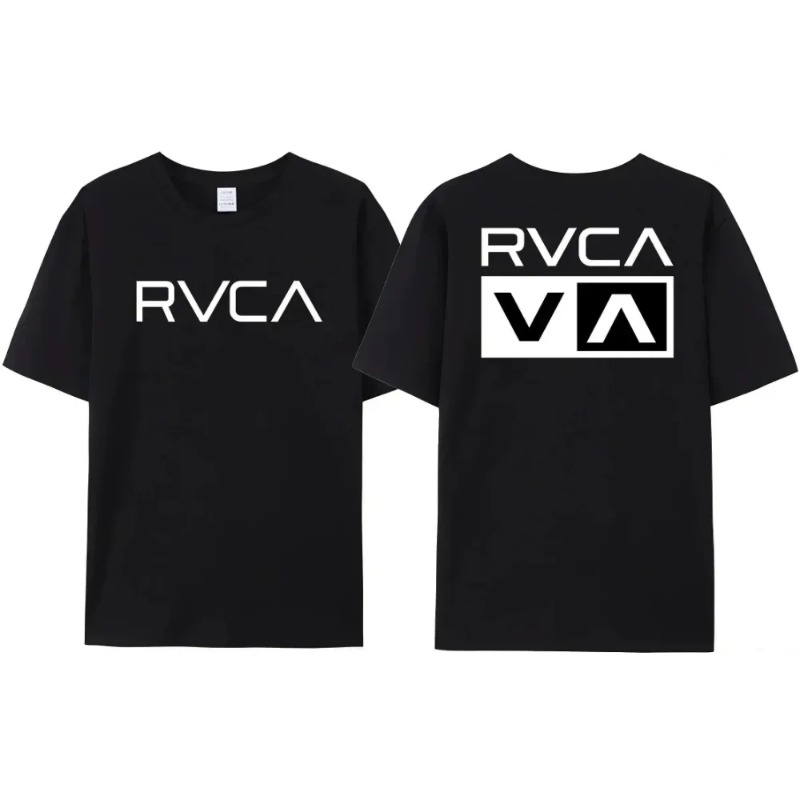 RVCA T Shirt Men Women Black T - Streetwear Brand Designer ulasan dan harga