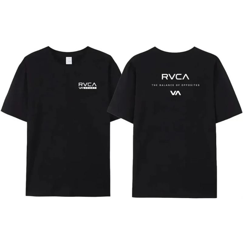 RVCA T Shirt Men Women Black T - Streetwear Brand Designer ulasan dan harga