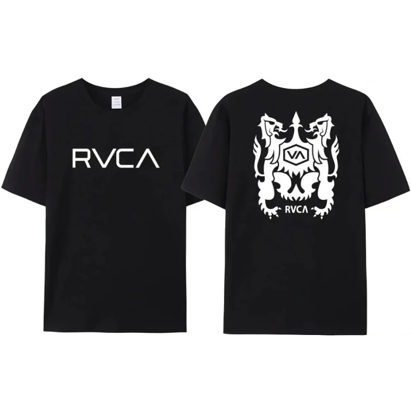 RVCA T Shirt Men Women Black T - Streetwear Brand Designer ulasan dan harga