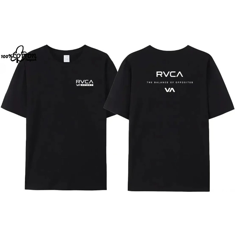RVCA T Shirt Men Women Black T - Streetwear Brand Designer ulasan dan harga