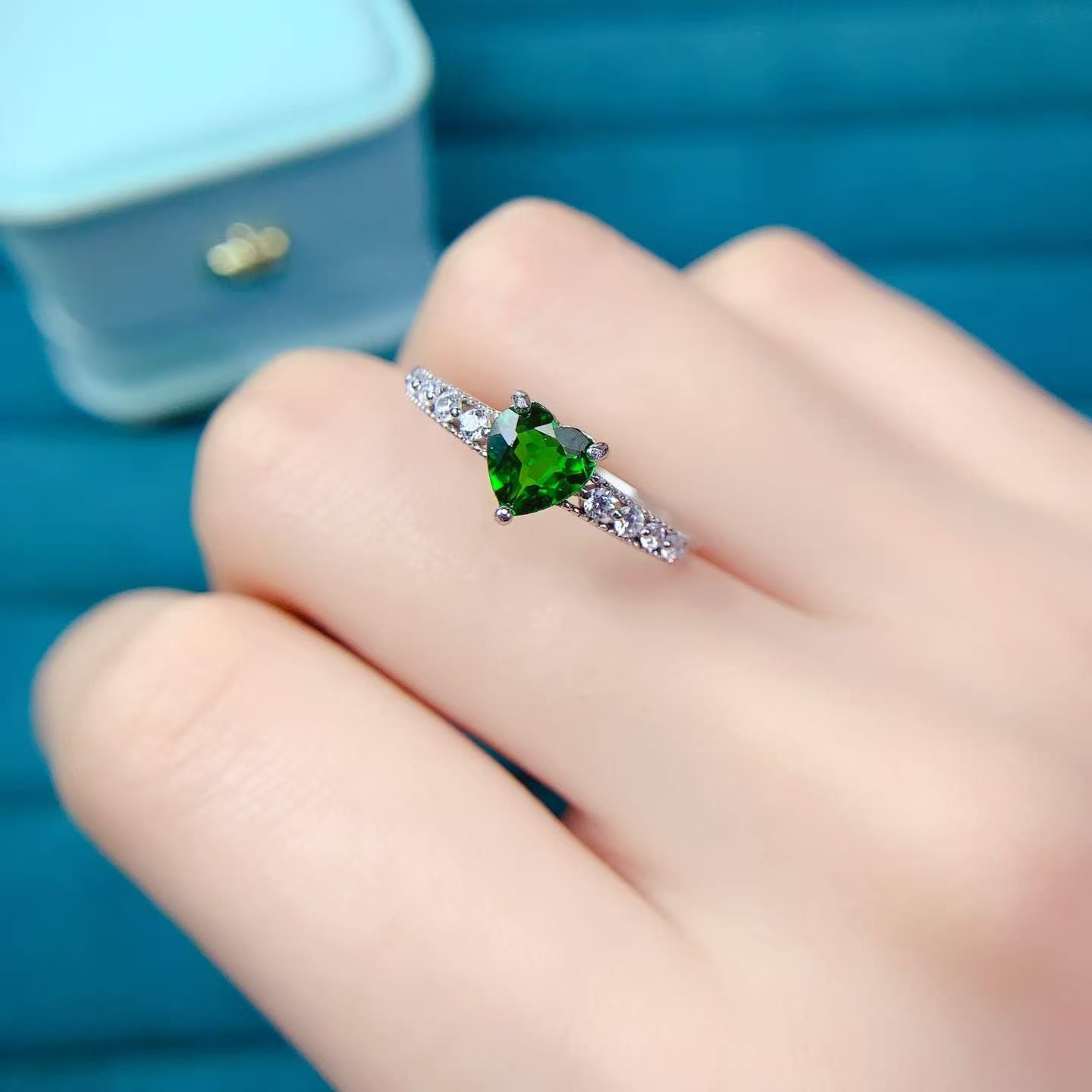 Pure 925 Silver Gemstone Ring  - Chrome Hearts Ring ulasan dan harga